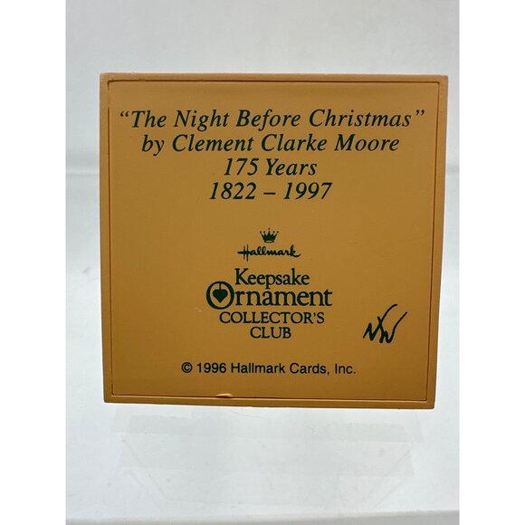 Vtg Hallmark Keepsake1997 Away to the Window The Night Before Christmas Ornament - Picture 11 of 12